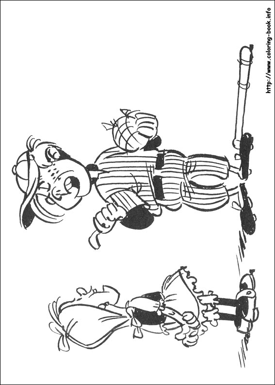 Lucky Luke coloring picture